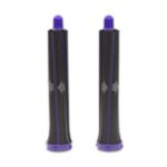 Cylindryczne końcówki Airwrap long 30mm czarny/fiolet - obrazek 2