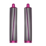 Cylindryczne końcówki Airwrap long 40mm szary/fuksja