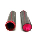 Cylindryczne końcówki Airwrap long 40mm szary/fuksja - obrazek 2