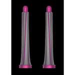 Cylindryczne końcówki Airwrap long 20mm grafit/fuksja - obrazek 5