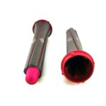 Cylindryczne końcówki Airwrap long 20mm grafit/fuksja - obrazek 2