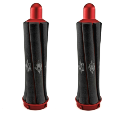 Cylindryczne końcówki Airwrap 30mm grafit/czerwień